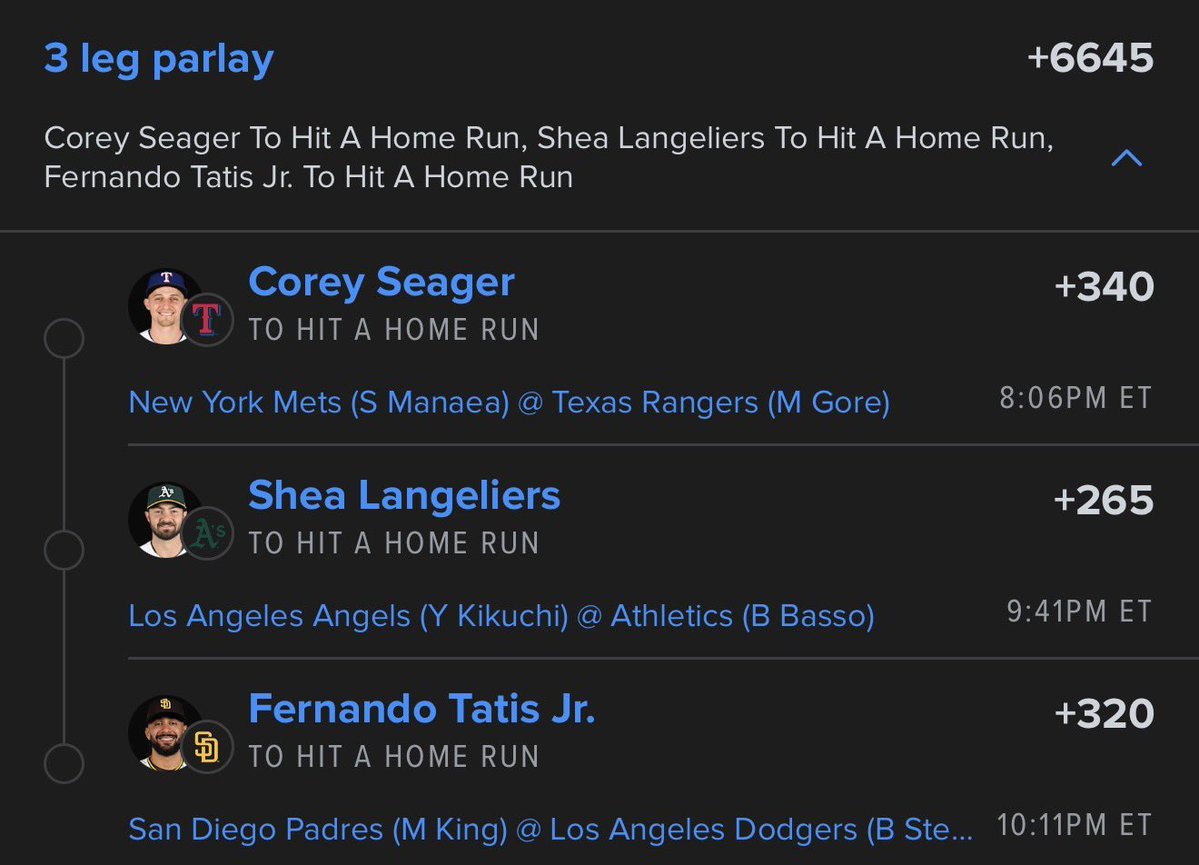 Vmoney_0's tweet photo. 🌙 LATE NIGHT DINGERS 😵‍💫⚾️

TIME TO SEND SOME BOMBS INTO THE NIGHT 💣🔥

@Playbook

#MLB #MLBBetting #SportsBetting https://t.co/8DtA8pwWui
