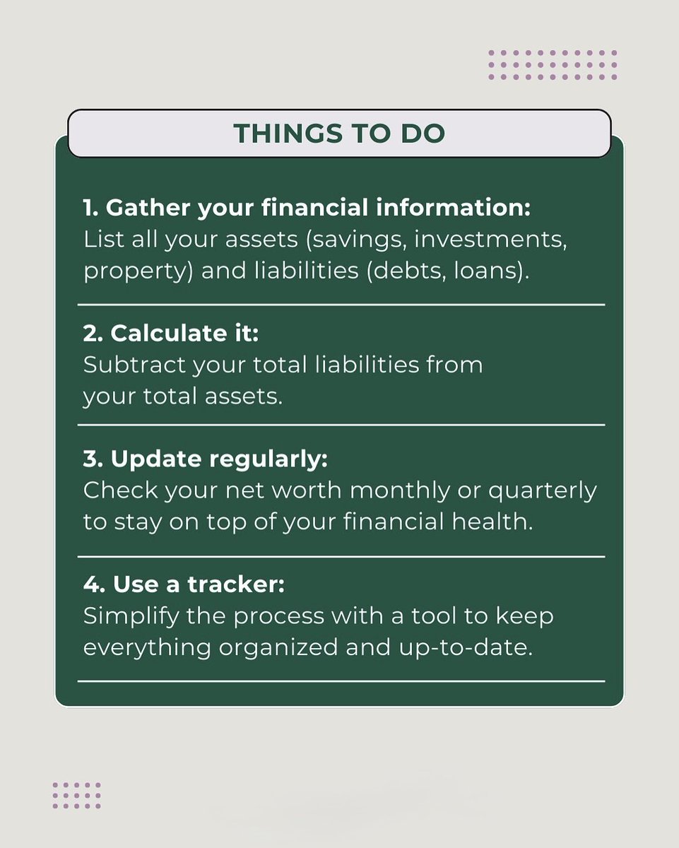jak_stephan's tweet photo. Your financial health starts here ⬇️ Tracking your net worth might sound intimidating, but it’s actually simple AND empowering. 💪 Whether you’re starting from scratch or already on your way, knowing where you stand financially is key to taking control of your future. https://t.co/aTyaj76Yyw