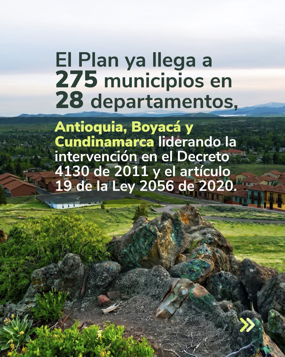 UPMEOficial's tweet photo. 📊 Presentamos el Informe de Seguimiento S1 2026 del Plan Nacional de Desarrollo Minero 2024–2035.

Desde la UPME hacemos seguimiento a la implementación del Plan, que durante el primer semestre de 2026 alcanzó un 22 % de ejecución acumulada y registró avances en 275 municipios de 28 departamentos, con acciones dirigidas a fortalecer los procesos de formalización y el sector minero.