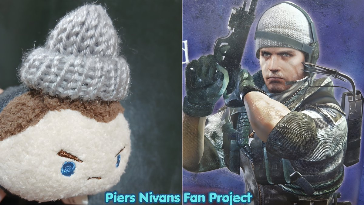 Romynivans's tweet photo. ✨️Matchy-Matchy! ✨️

PIERS KNITTED A BEANIE! 🧶

He said, "If the Captain wears a beanie, I'm wearing one too!" Now they're 100% matching! 😭💕

#PiersNivans #ChrisRedfield #REBHFun #nivanfield #ResidentEvil https://t.co/Uqo4X8Dpdq