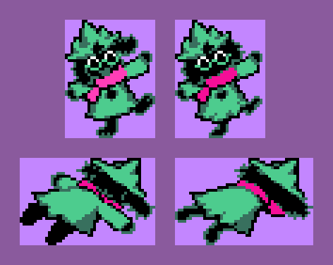 coolestfucker's tweet photo. ch5 hatted ralsei edits (the edits are on the right side) https://t.co/eRVCg5bSVr