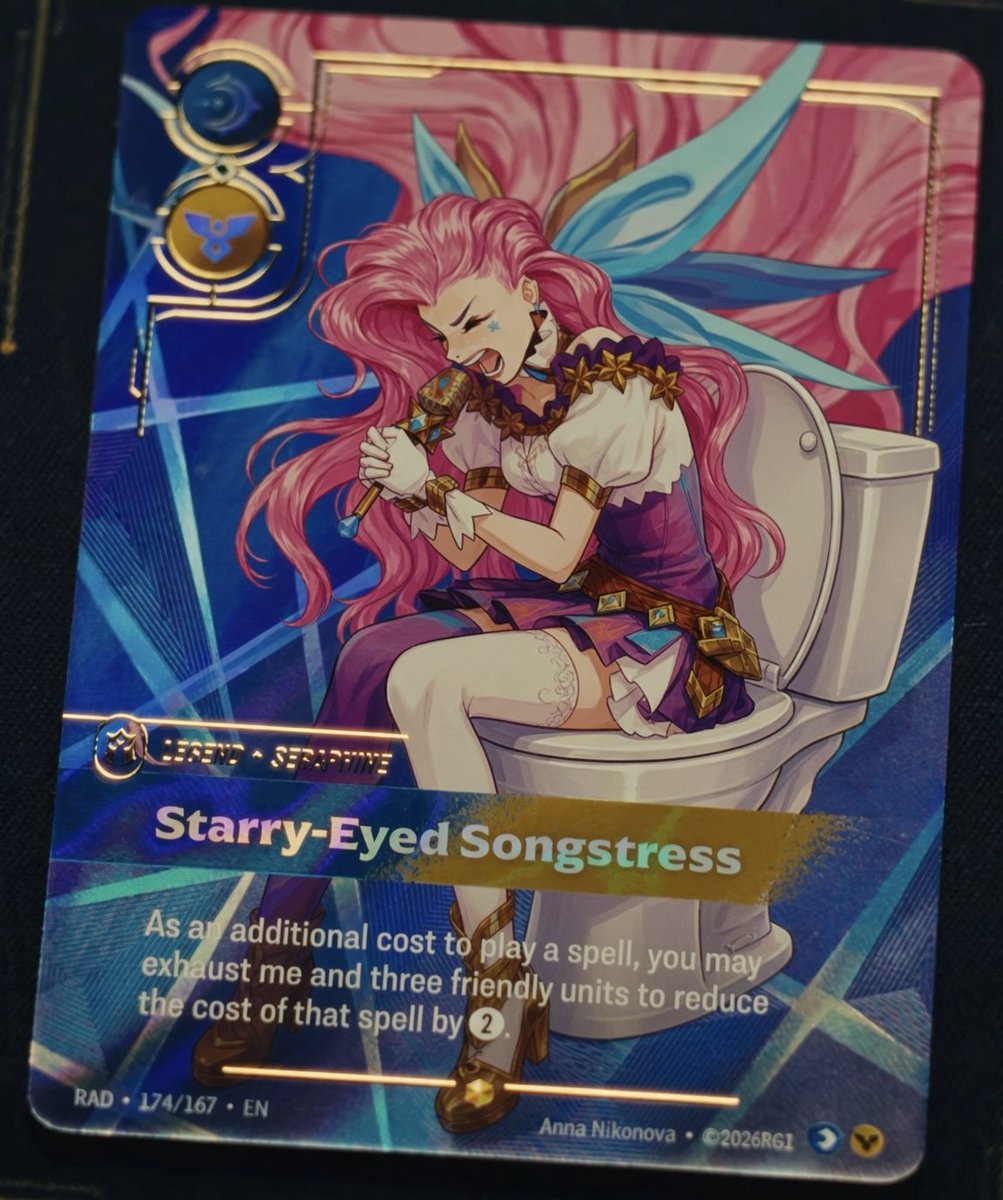 Riftvesting's tweet photo. After seeing this, the real ON looks weird and this looks normal 😭

Credit to: @markdavidtcg for his amazing toilet editing skills https://t.co/ebtaFxxBXK