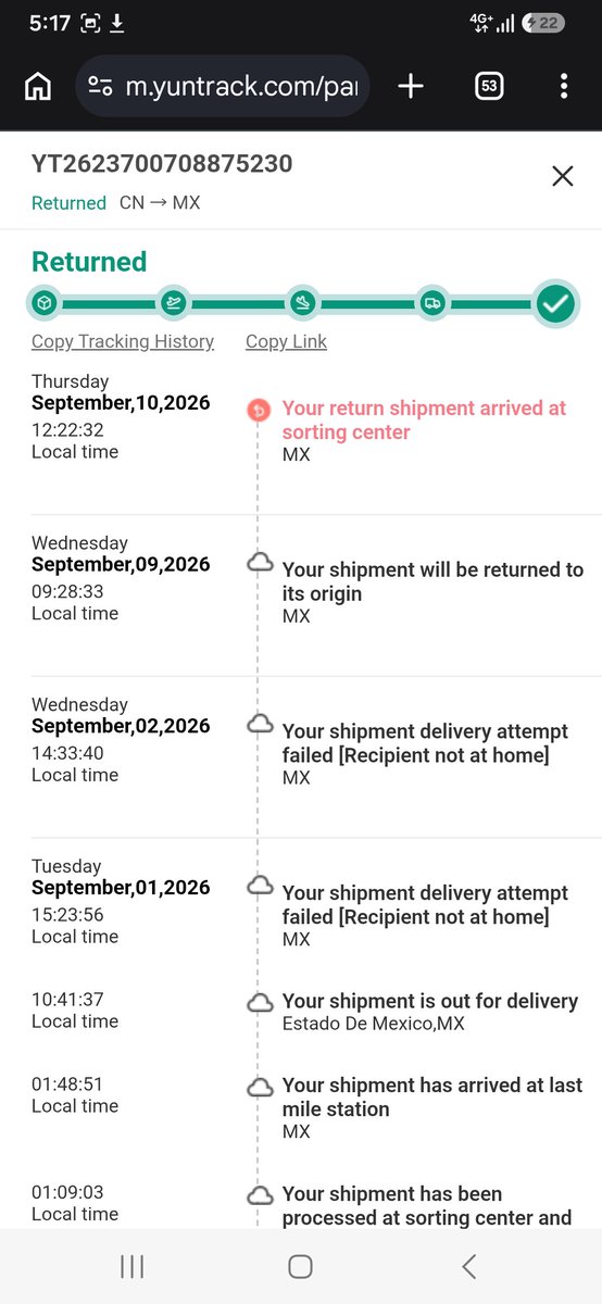 Dantegfury's tweet photo. Hi @plushiyo, I need help with my order #14584 - Tracking

YT2623700708875230. Ordered May 28, status shows EXCEPTION since Sep 10 and was never delivered. I checked YunExpress and it has no valid movements. Please either reship with a valid Mexican carrier tracking 
@plushiyo https://t.co/Wymn3Nx9gv