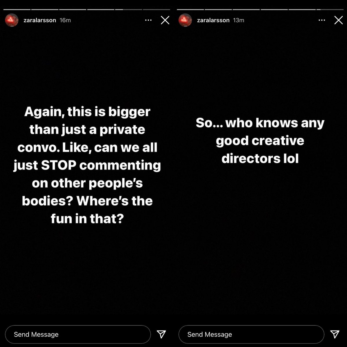 BOTTLEBLONDEZ's tweet photo. Thinking about when Zara Larsson Fired her Creative Director over instagram stories…. https://t.co/DhtzH9HHcb