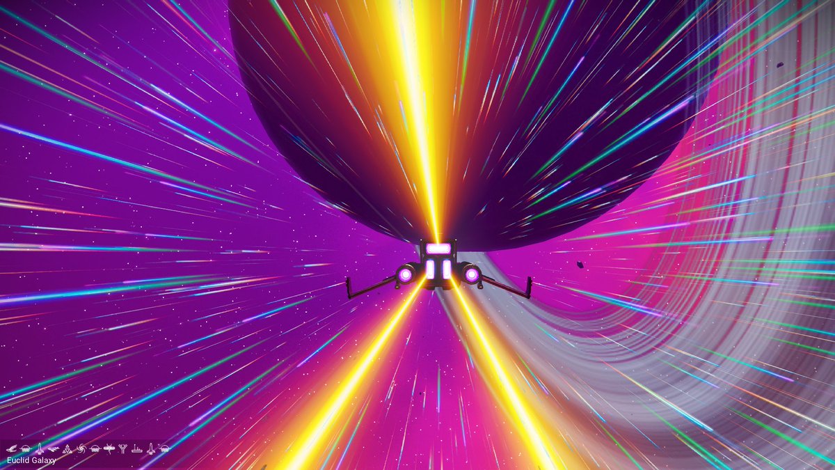 rogerdaryl's tweet photo. A golden ship in purple skies. Brings out the highlights nicely
(I renamed the Golden Rasamama S36 to Golden Puddle Jumper because #SaveStargate. The Original coloured Rasamama S36 I called Puddle Jumper 1)

#NoMansSky #NMS @NoMansSky https://t.co/Y7ERtptkQu