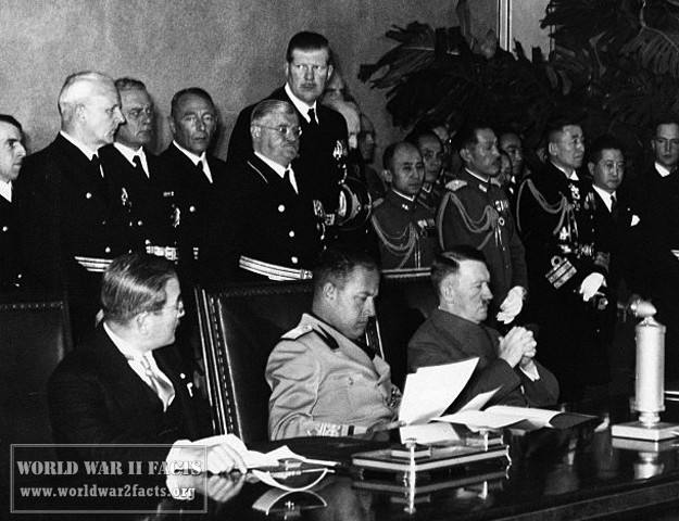 URDailyHistory's tweet photo. 27 Sept 1940: Germany, #Italy and #Japan sign the Tripartite Pact in #Berlin during World War II, establishing what becomes known as the #Axis powers. #WWII #WW2 #OTD #History #ad https://t.co/O1bfQaqfiz https://t.co/ZXDAVNXuEv