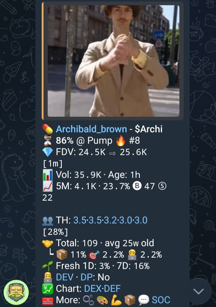 dehunter0's tweet photo. BeUAXnAoF1ip3kMLCpgdJ8WRQFTzntDkgfyVYyMwpump
Solid play from this badboy solana:BeUAXnAoF1ip3kMLCpgdJ8WRQFTzntDkgfyVYyMwpump🔥 over 24 move was made from my signal on TG
#Archi #RHmeme #RobinhoodChain #MemeCoin https://t.co/JNTGASiblW
