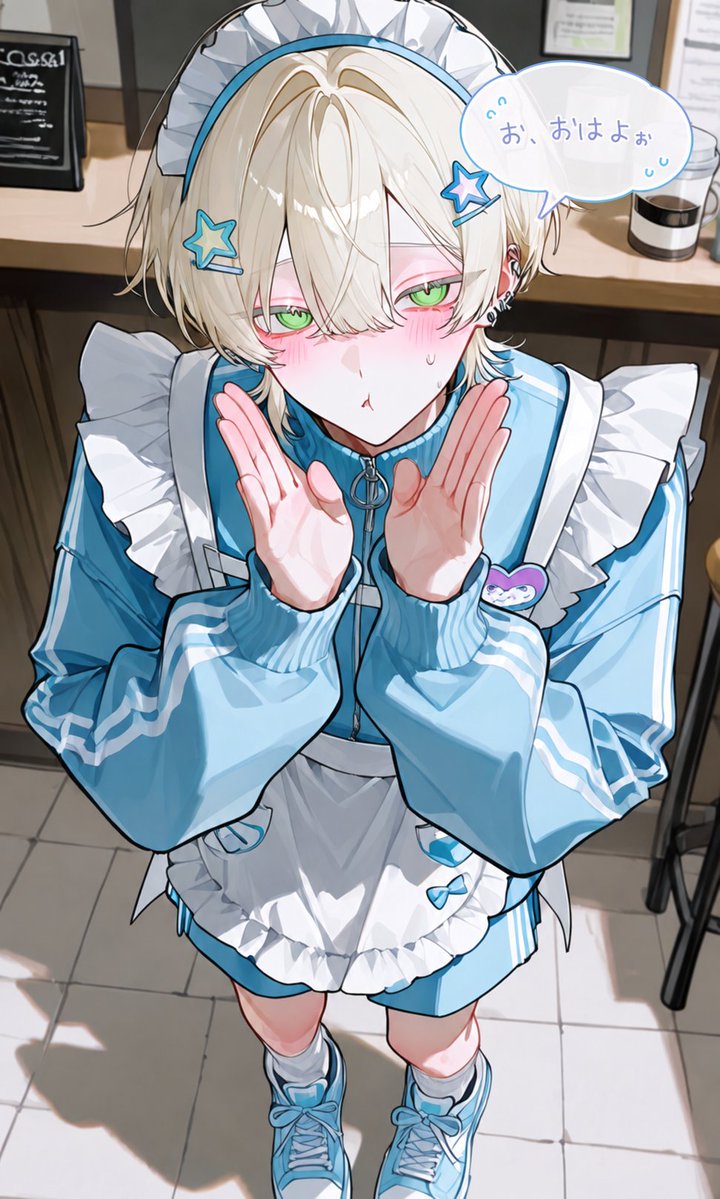 5EBKN228's tweet photo. ｢お、おはよぉ｣ https://t.co/pZx4QUk1ZB