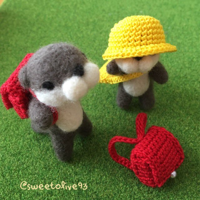 sweetolive93's tweet photo. すっかりぬい活垢みたいだな…と思ったけどやってることは変わらなくてモデルが変わっただけ…私は本来はオリジナルキャラ（とその小物）を作りし者… https://t.co/zTlLH964d2