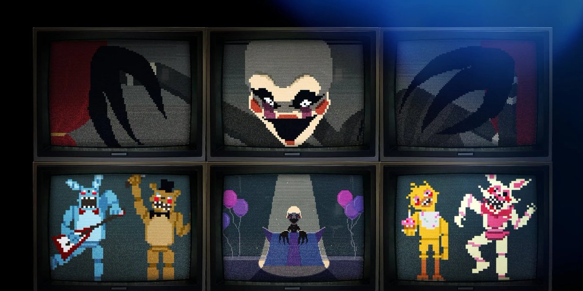 games878787's tweet photo. Noticias FNaF Película 2
Iris Azadi comparte fotos de un inicio alternativo oficial!

🧵

Con diferentes diseños de animatrónicos y periódicos que mencionan el MCl, Phone Guy, recortes secretos de FNaF 1, la mordida del 87 y más!

#FNaF #NoticiasFNaF #FNaFNews #FNAF2Movie https://t.co/hIG72ptuwZ