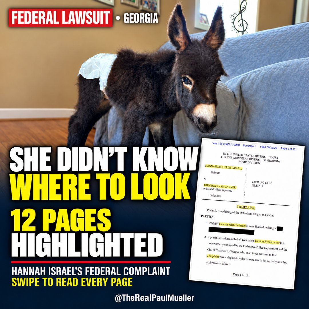 RealPaulMueller's tweet photo. SHE DIDN'T KNOW WHERE TO LOOK: HeeHaw's mom says she and a child searched a dark pasture for his body after an officer shot him. Her federal complaint alleges she was not told where he was. All 12 highlighted pages:   https://t.co/tKCDRt96wM    Allegations, not court findings. https://t.co/WMvcH7VYDf