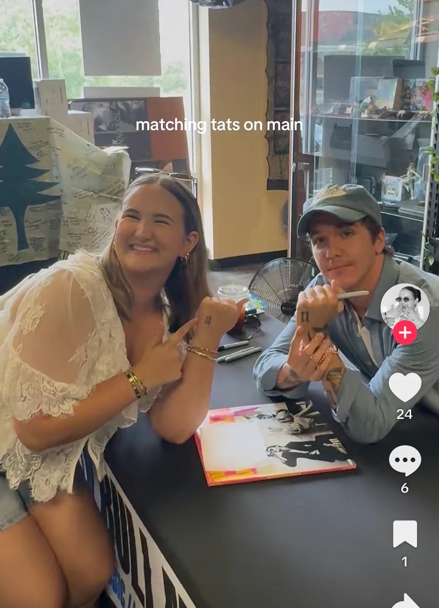 tucksrecordshop's tweet photo. @rwylmichela @favoritecadbury Mind you I’ve never seen him look more uncomfortable meeting a fan before… poor guy was in shock 😭 https://t.co/GE1ycP7QuR