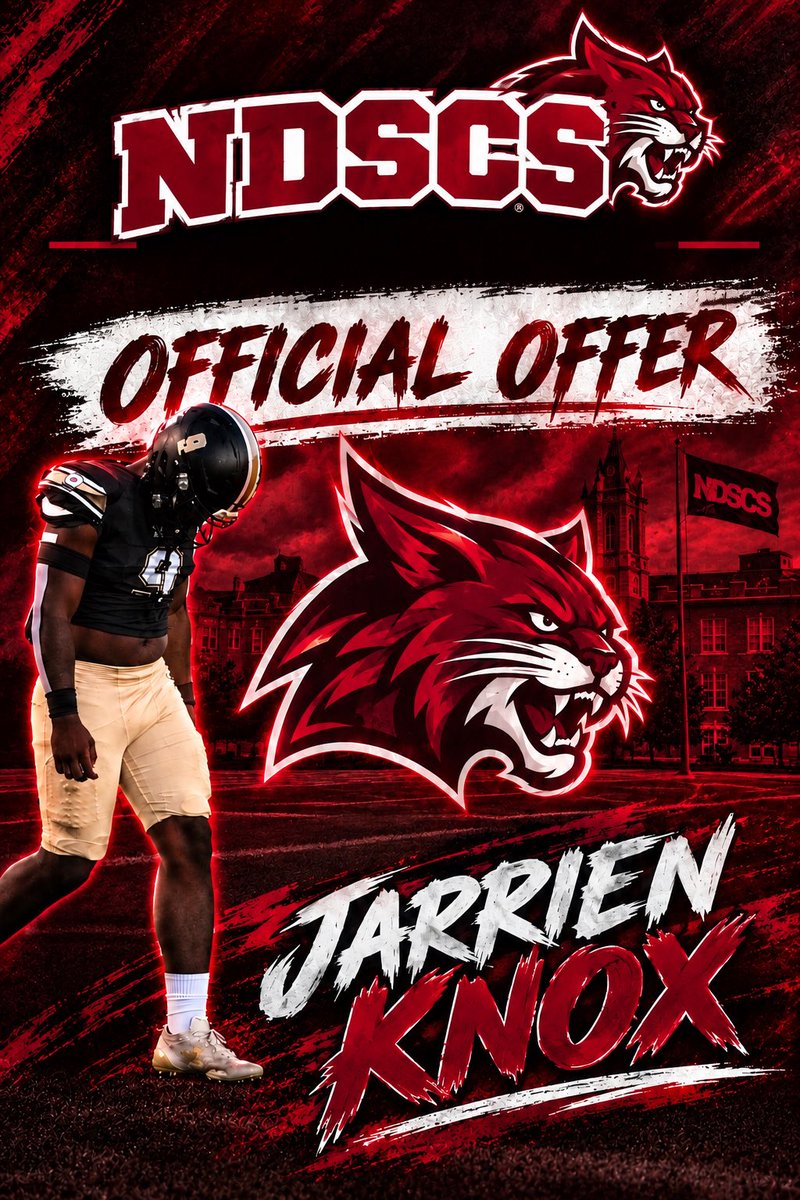 jarrienknox732's tweet photo. After a great conversation with @CoachFugie72 and coach Holloway I’m blessed to receive my 6th offer to North Dakota state college https://t.co/7FfMAAhO9h