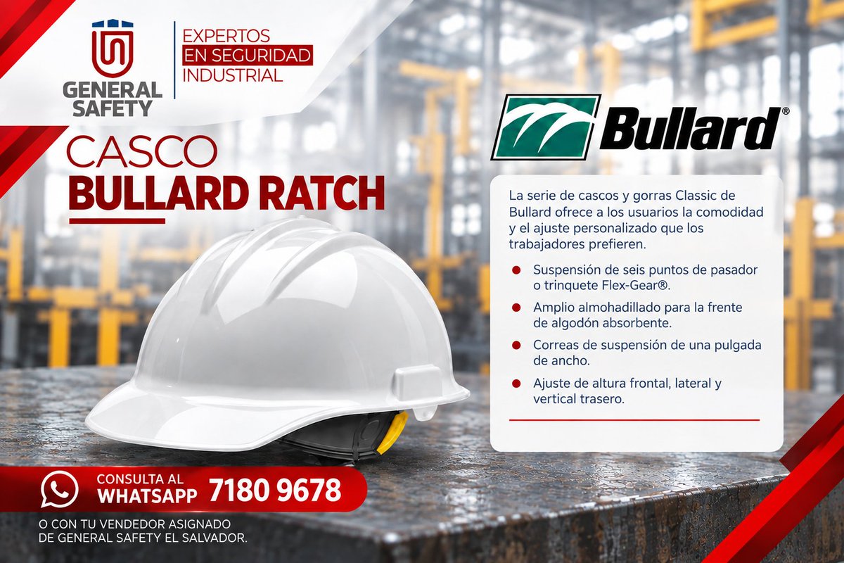 GeneralSafetyES's tweet photo. General Safety El Salvador te recuerda que tenemos diferentes artículos para tu protección. Cotiza nuestro calzado de protección y cascos. Escríbenos al whatsapp 7180 9678 o consulta con tu vendedor asignado de General Safety El Salvador. #construccion #logistica #produccion https://t.co/H6n9uMy8W7