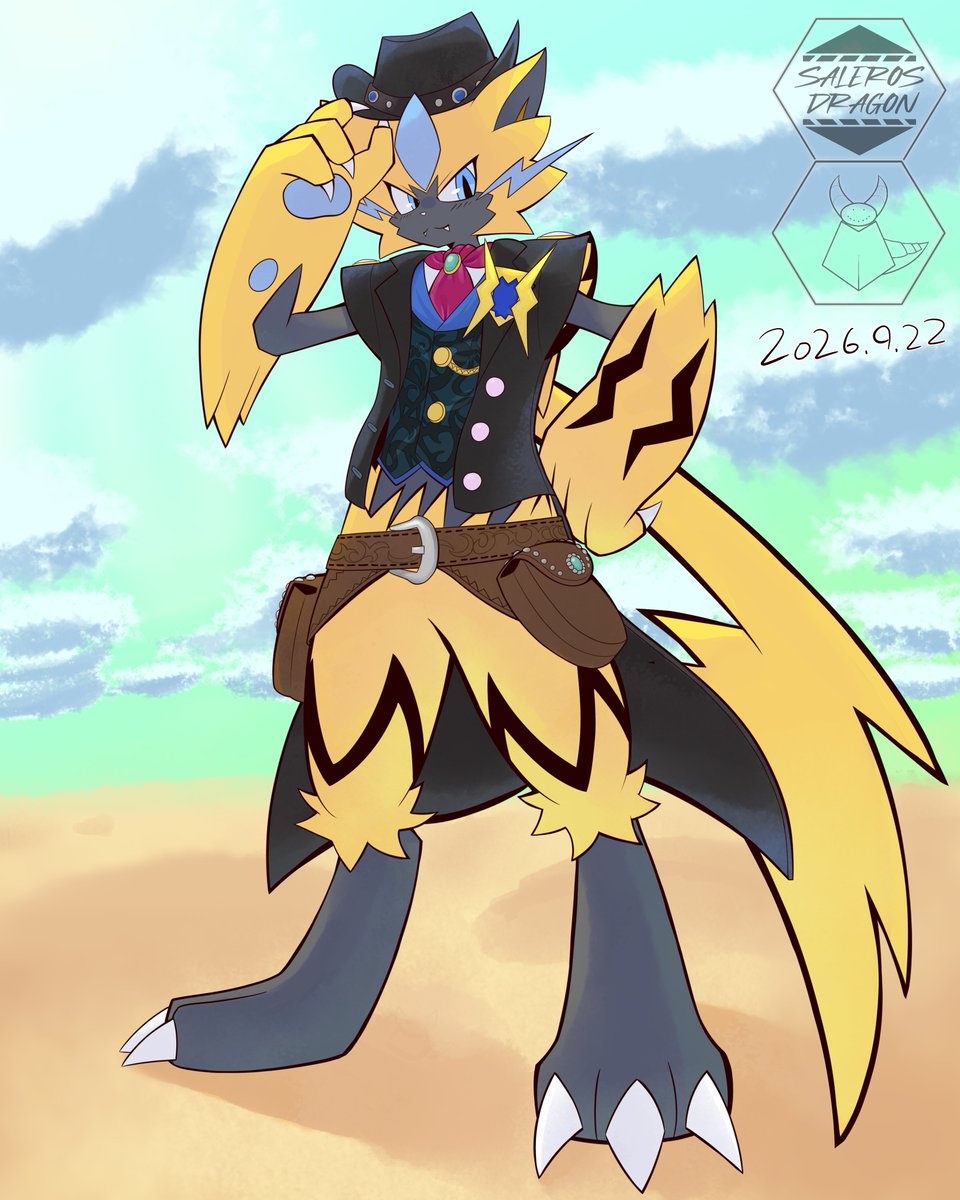 SalerosDragon's tweet photo. Zeraora Frontier Style
https://t.co/kcbfO9AGT4 https://t.co/KVDsZx62Pa