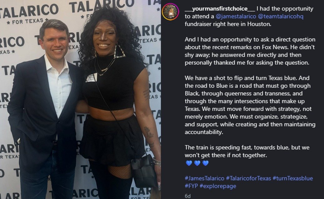 libsoftiktok's tweet photo. James Talarico is doing fundraisers with drag queens who want to flip Texas through "Black, queerness, and transness"

Texas, is this what you want, https://t.co/EfurUZ531J