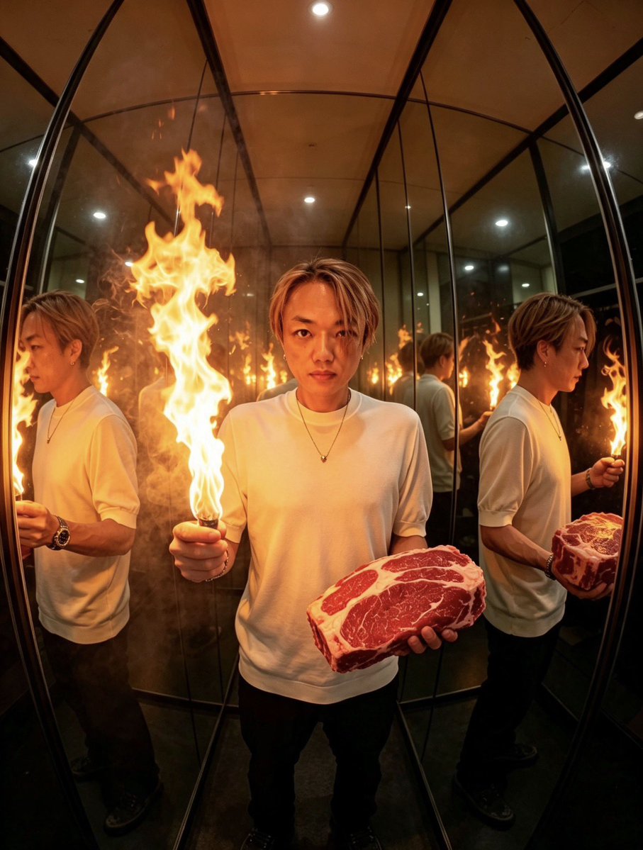 joji_e_kun's tweet photo. @tsubasa_yozawa 火と肉をたっぷり持っても余裕なつーくん。 https://t.co/LC3A19Z8wq