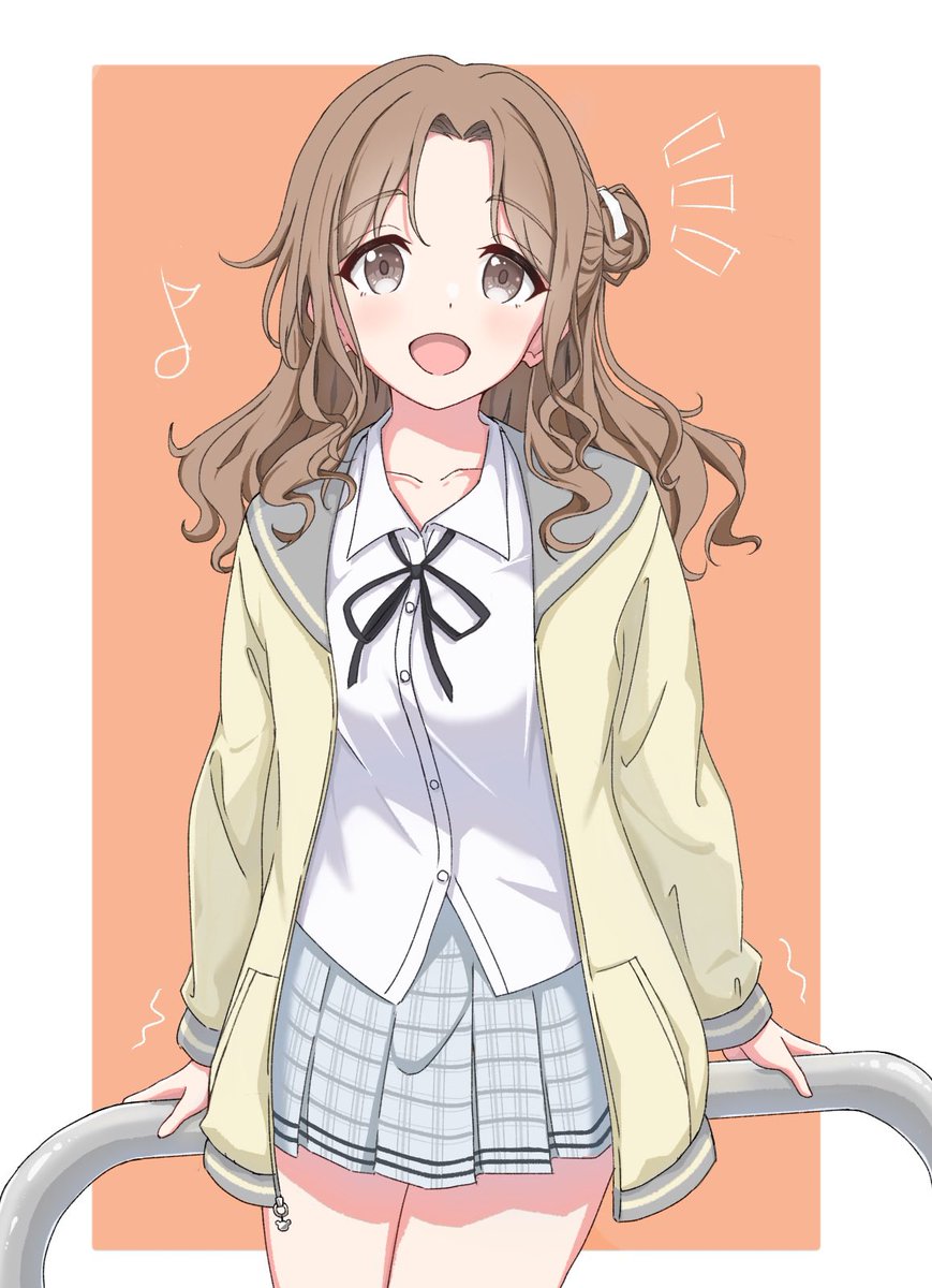 kanKKK5's tweet photo. 「やっときた〜♡」
#市川雛菜　#シャニマス
#アイドルマスター　#イラスト https://t.co/a3VjxQcpgG