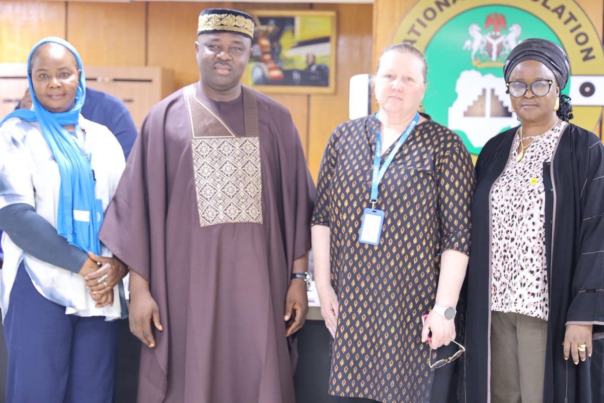 natpopcom's tweet photo. A delegation from UNICEF Nigeria led by its Chief Child Protection Officer, Ms. Natalie McCauley, today, paid a condolence visit to the NPC to commiserate with the Commission over the death of its Chairman, Dr. Aminu Yusuf, who passed away on 28th August 2026. https://t.co/kQimsJJAGD