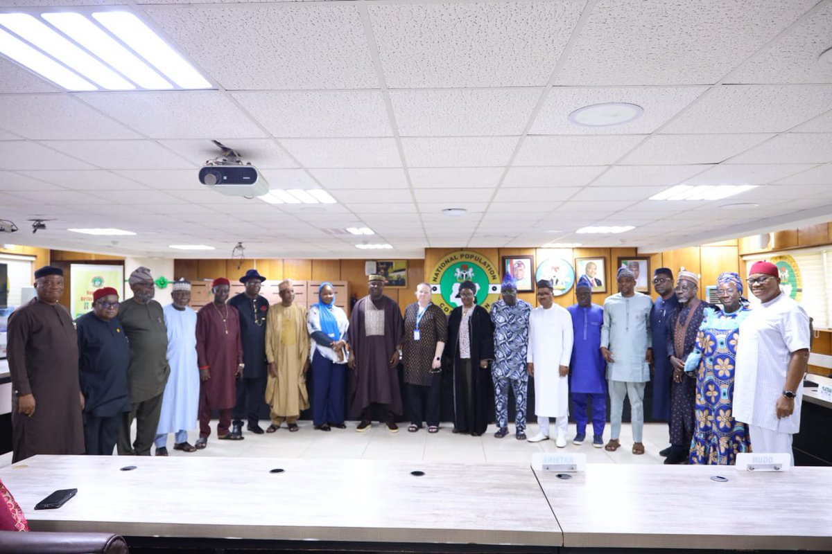 natpopcom's tweet photo. A delegation from UNICEF Nigeria led by its Chief Child Protection Officer, Ms. Natalie McCauley, today, paid a condolence visit to the NPC to commiserate with the Commission over the death of its Chairman, Dr. Aminu Yusuf, who passed away on 28th August 2026. https://t.co/kQimsJJAGD