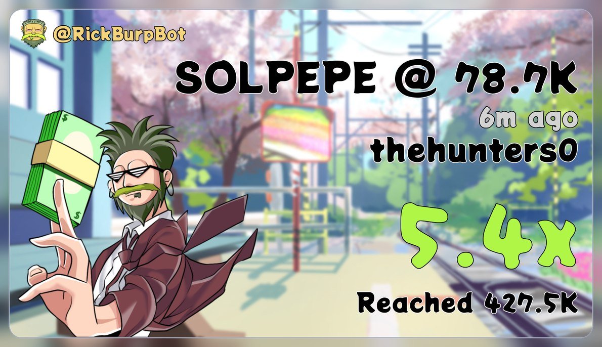 dehunter0's tweet photo. 9T78Uviyd6nLyEoDt6JWW9JbRaBohP5ibbwF7Sx2pump
quite entery, massive profit. 5.4x printing good from my alpha on $Solpepe
#solpepe #RHmeme #RobinhoodChain #MemeCoin https://t.co/mIQzG9txoO