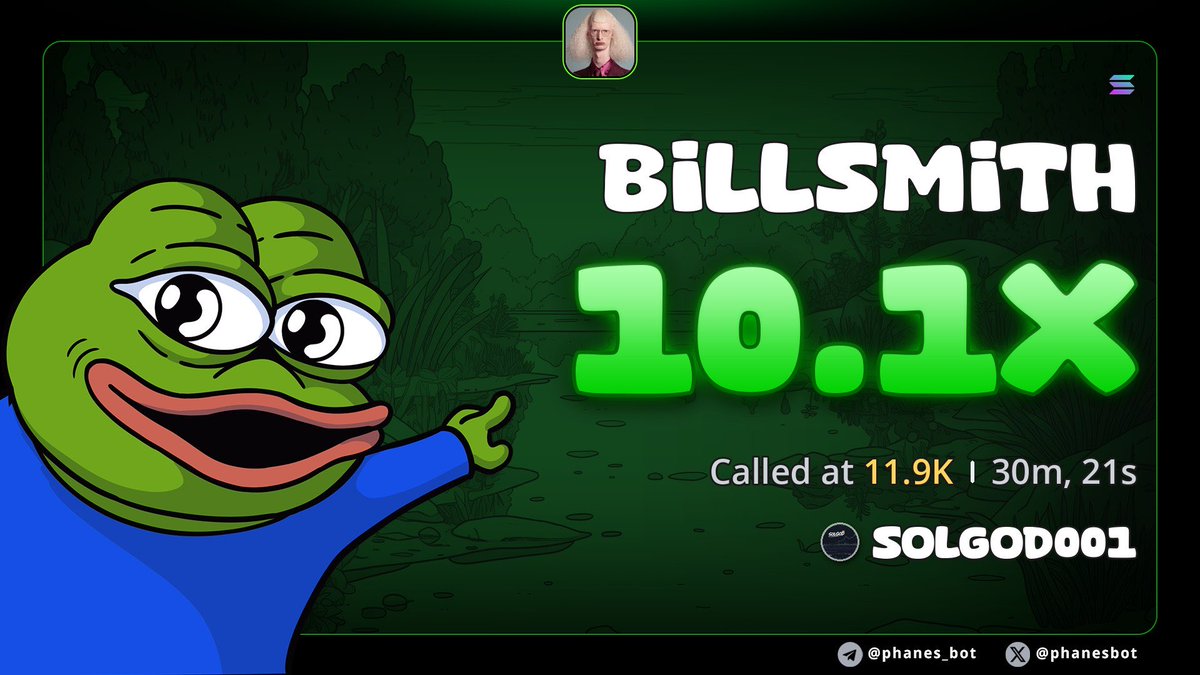 Solgod001's tweet photo. 10x profit from my call on $BILLSMITH
Tg members got in first 
Click here to join👉 https://t.co/gVRNmAKhWJ 

CA>>
zYiF3rA8aWYUuDek3Z3po9NF4V5UDky5nji7Wr6pump

#Solana #Memecoin #USA #india https://t.co/ZGp1lKBhJv