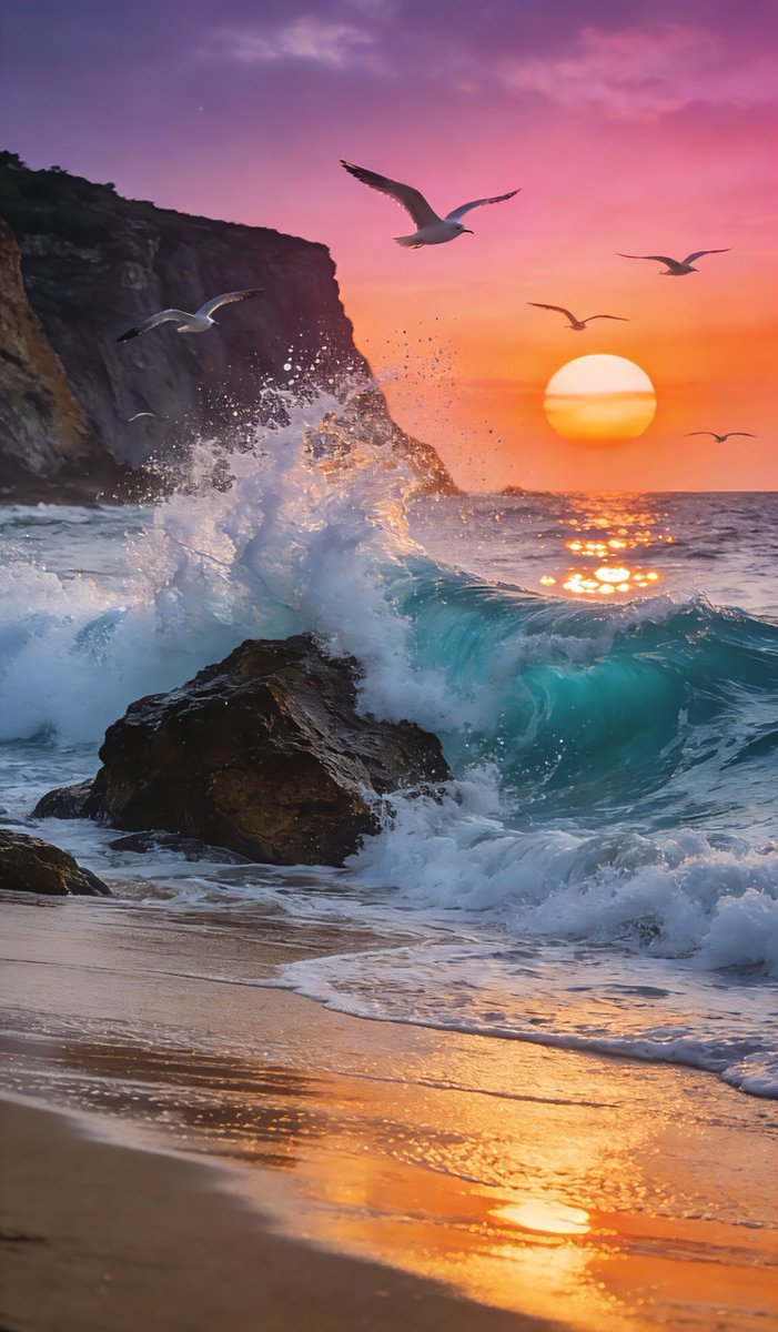 Tri061098's tweet photo. Just stumbled on a hidden coastal cove at golden hour—soft waves, salty air, and zero crowds. Perfect little escape from the daily grind. ， https://t.co/t9eBj1tHec