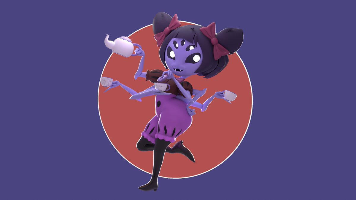 willow_void's tweet photo. Muffet from Undertale is now out for blender on Smutbase, SFM port coming soon. Thanks to Gaznonaut for the model commission. 

https://t.co/R8l8SqGNHt https://t.co/W28UPZwejw