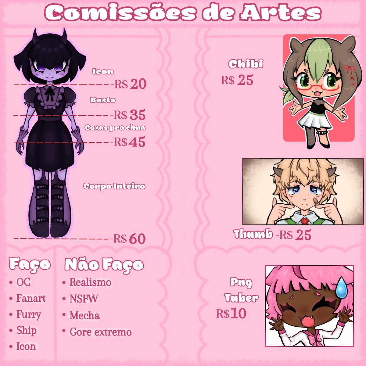 Bon1Bon0's tweet photo. 💫COMISSÕES ABERTAS🎨

Qualquer dúvida me chame na DM, ficarei feliz em responder caso queira algum desenho.😋🫶 https://t.co/yxf8Kz94FL