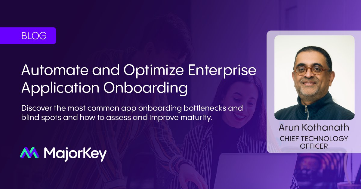 MajorKeyTech's tweet photo. Without a clear and mature application onboarding strategy, orgs can struggle to turn IAM investments into measurable business value. Explore key considerations and best practices for removing roadblocks and building a scalable onboarding approach.

Read: https://t.co/KLWmx48067 https://t.co/HeEF4ZXfj5