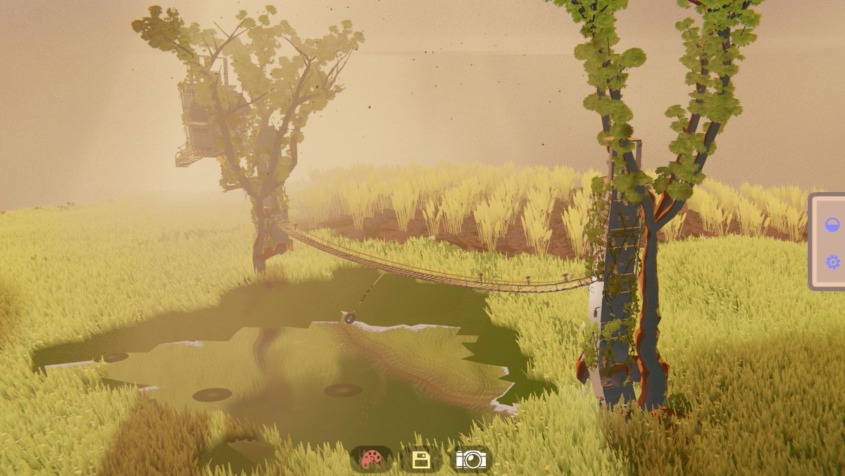coffeevideogame's tweet photo. Field ponds!. Still quite rough, but what's neat is the ground mesh is never actually altered. Instead an sdf to mask from the pond system pushes or pulls the ground shader, and we get a sunken pond without the fuss.
#madewithunity #indiegames #gamedevs #indiedevs #treehouse https://t.co/0Oy3bmWA04