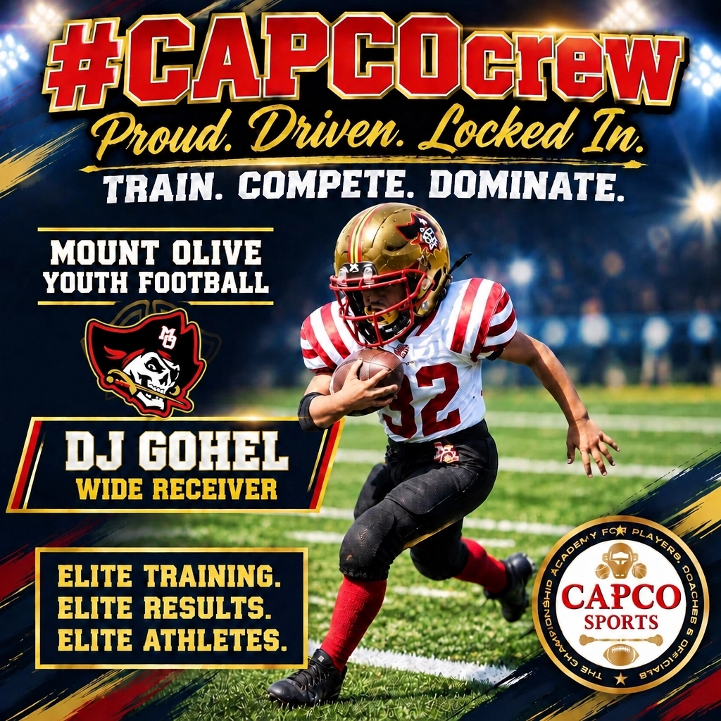 CAPCOsports's tweet photo. #OurGuy DJ Gohel | Mount Olive Youth Football | Running Back #32 grinds with #CAPCOFootball
 
#CAPCOcrew #CAPCOsports https://t.co/nExyCIsp8G