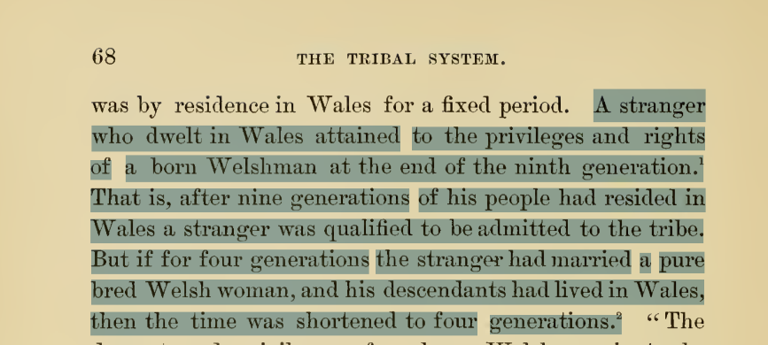 moon__cricket69's tweet photo. @jollyheretic historically it could be brought down to 4 generations by dating a welsh girl https://t.co/tUDPA2cga1