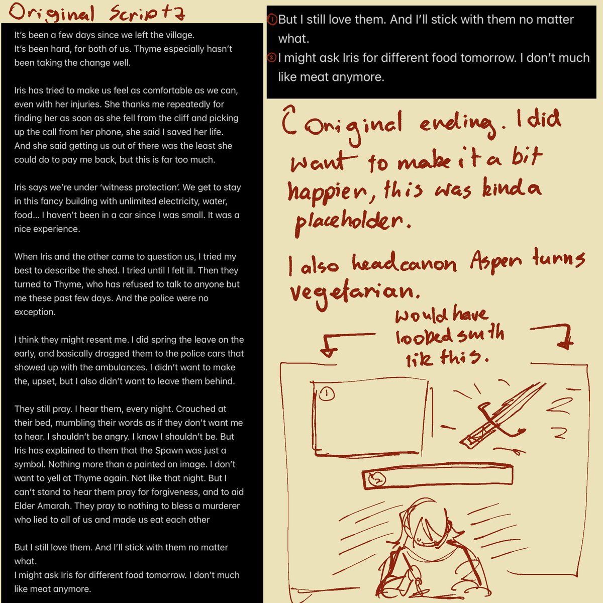 Maybemeidk29121's tweet photo. Just some details and info about the Excommunicated comic forsaken au (trademark) https://t.co/PE0r7xgZE7