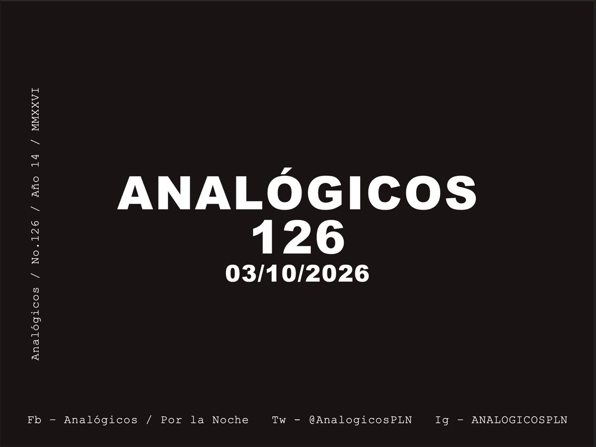 AnalogicosPLN's tweet photo. Save the Date

- Analógicos 126 - 
Sábado 03 de octubre 8:00pm.

#music #vinylcollection #vinyl #vinylrecords #vinylcommunity https://t.co/okIDaS6WsM