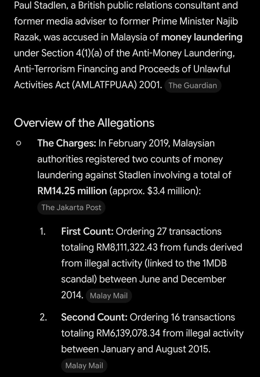 luciusmaximus's tweet photo. Fitnah apa pulak.

Paul Stadlen memang sah kerja di National Comms Team PMO zaman Najib.

Paul Stadlen memang sah kaki parti, botol dan perempuan.

Paul Stadlen memang sah pernah kena dakwa berkaitan duit 1MDB juga. https://t.co/hznwYFgArV