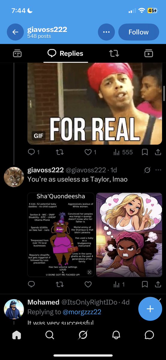 banwoozi's tweet photo. @giavoss222 @madsbostontea @SeyYae22 maybe ur racist, and U need a hobby. this hobby doesn’t suit you… https://t.co/DjXuL46qI3
