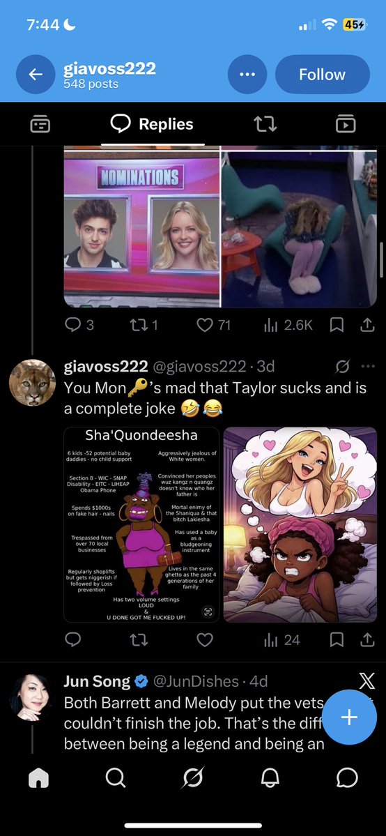 banwoozi's tweet photo. @giavoss222 @madsbostontea @SeyYae22 maybe ur racist, and U need a hobby. this hobby doesn’t suit you… https://t.co/DjXuL46qI3