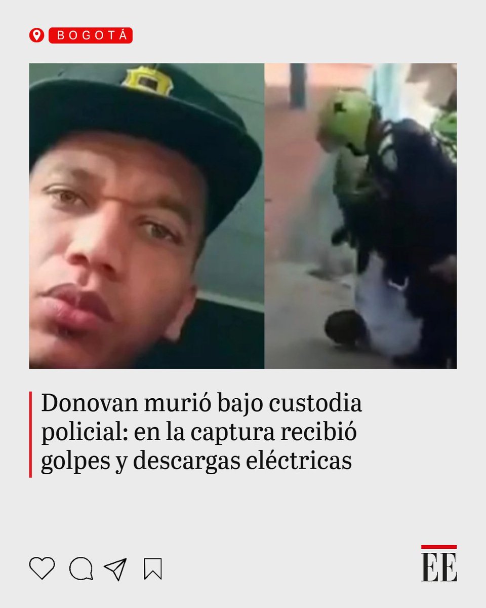 elespectador's tweet photo. Su familia lo recuerda como un joven respetuoso, trabajador y “echado para adelante”. La Policía confirmó que utilizó un taser en el procedimiento que precedió a su muerte. ¿Qué ocurrió esa noche? 👉 https://t.co/ezvbbDashZ https://t.co/6wNYBp8OHZ