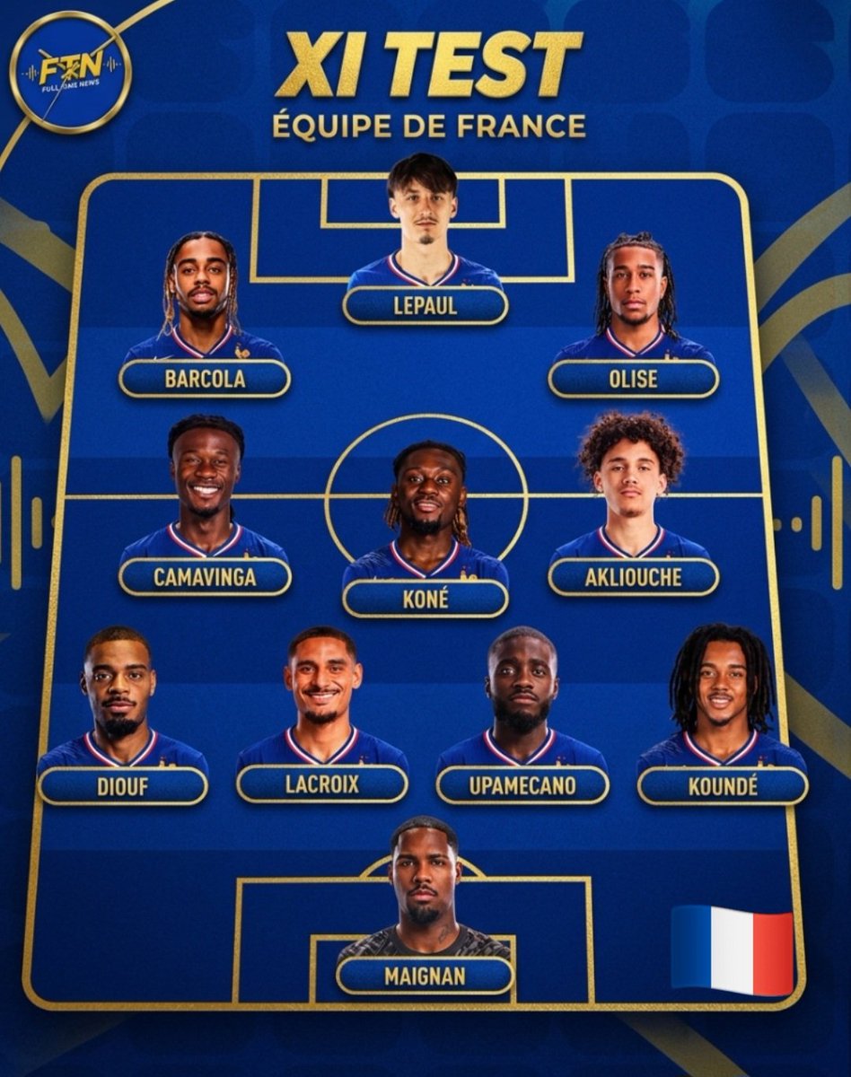 NNeuerofficial's tweet photo. 🚨⏰️🤍🔵🇫🇷 ZIDANE PREPARES A FRANCE XI TO WIN THE TROPHY! 🏆🔥

🗣️🎙️ GUYS, WHAT DO YOU THINK OF THIS XI ZIDANE PREPARED IN TRAINING TODAY? 👀💙

🔥 DO YOU THINK FRANCE CAN WIN THE TROPHY WITH THIS TEAM? 🏆🇫🇷

👇 YOUR PREDICTIONS, GUYS!

#France 🇫🇷 #Zidane #LesBleus #Football https://t.co/pM28kkbulh