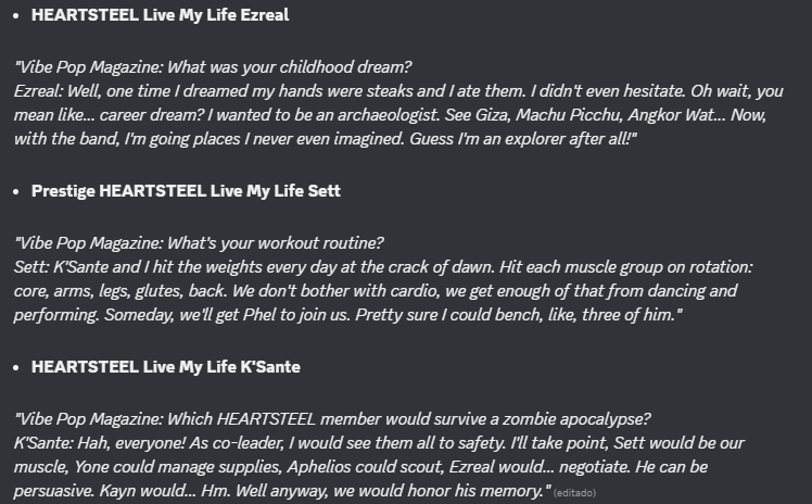 JumaraloHexCore's tweet photo. Riot Records/HEARTSTEEL &amp; Classic Universe New Skins Bios - League  of Legends

Riot Records/HEARTSTEEL Universe:
- HEARTSTEEL Live My Life Kayn, Aphelios, Yone, Ezreal &amp; K'Sante
- Prestige HEARTSTEEL Live My Life Sett

- Classic Skinline Bio
- Prestige Classic Baron Kog'Maw https://t.co/Vl2LIvDTBw
