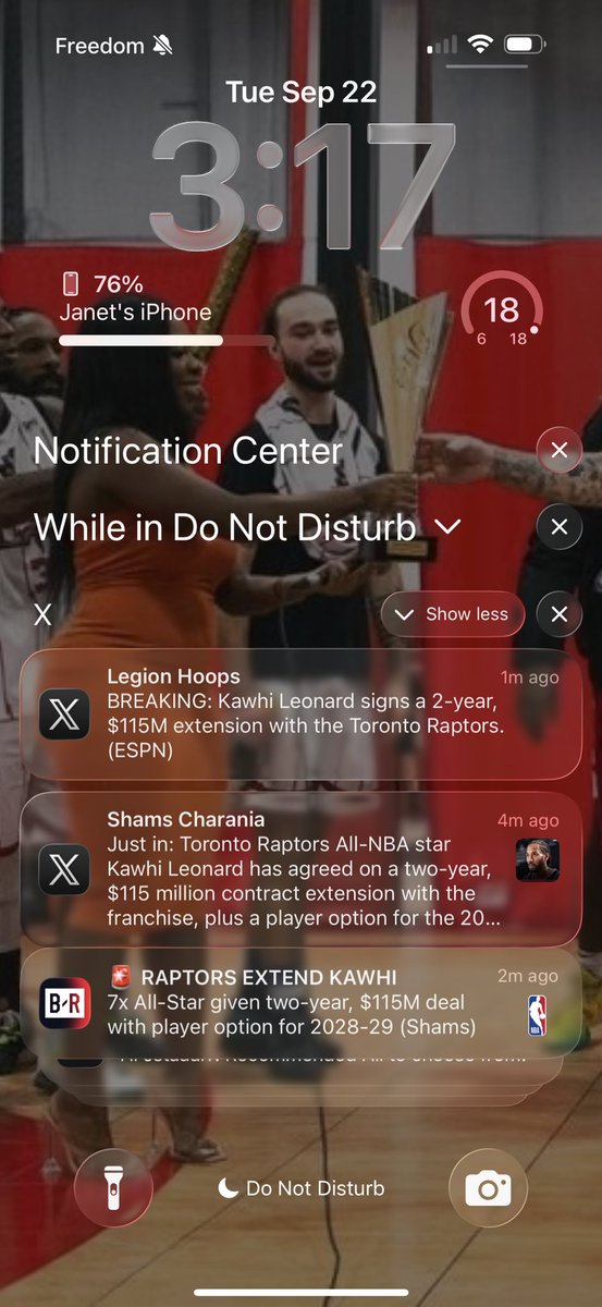 JanNJuice_'s tweet photo. Boy, I sure would’ve loved to have gotten these notifications back in 2019. #Whydidheleave https://t.co/5sJrlVrnPI