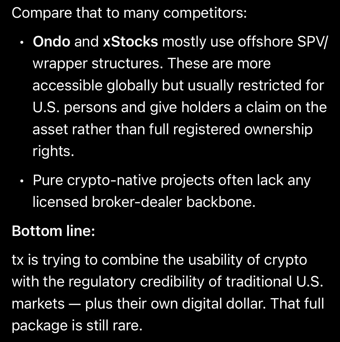 PhilG810's tweet photo. „ tx:native  is trying to combine the usability of crypto with the regulatory credibility of traditional U.S. markets — plus their own digital dollar. That full package is still rare and till yet most platforms solve only one Problem“🫪🔥 https://t.co/3zoRXX4vKr