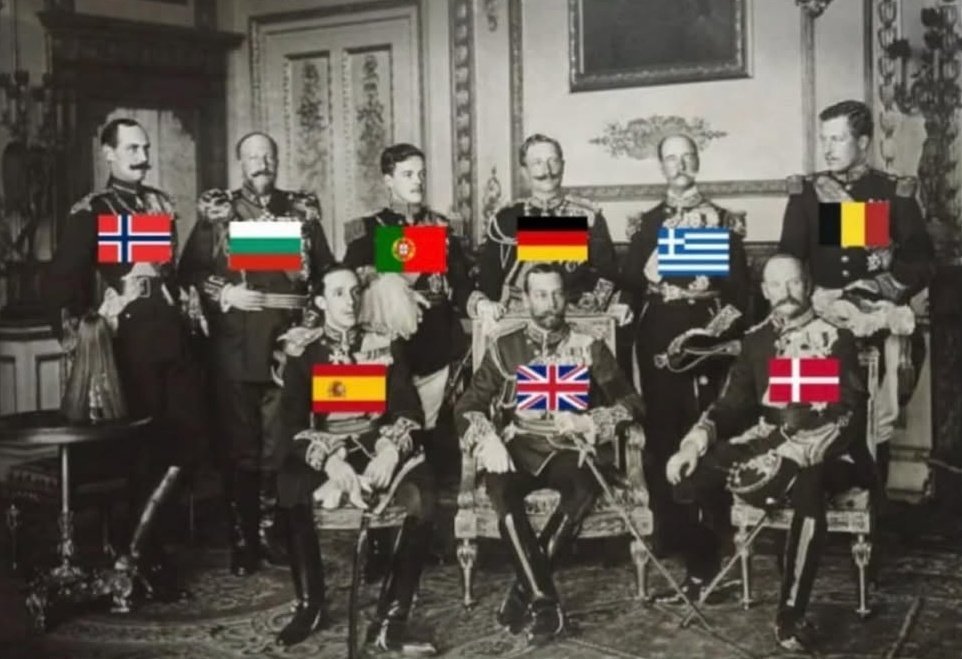theepicmap's tweet photo. The 9 kings of Europe, photographed together for thefirst and only time in 1910. https://t.co/LEofa9PPeW