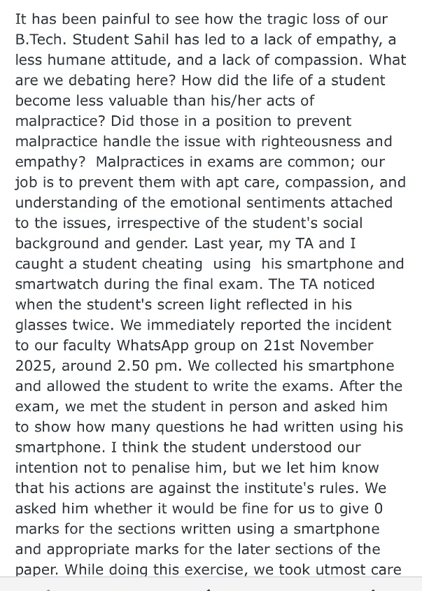 Suryakant_Waghm's tweet photo. Another colleague speaks up against Faculty Forum..

There is hope after all! https://t.co/dZasmIyXfg
