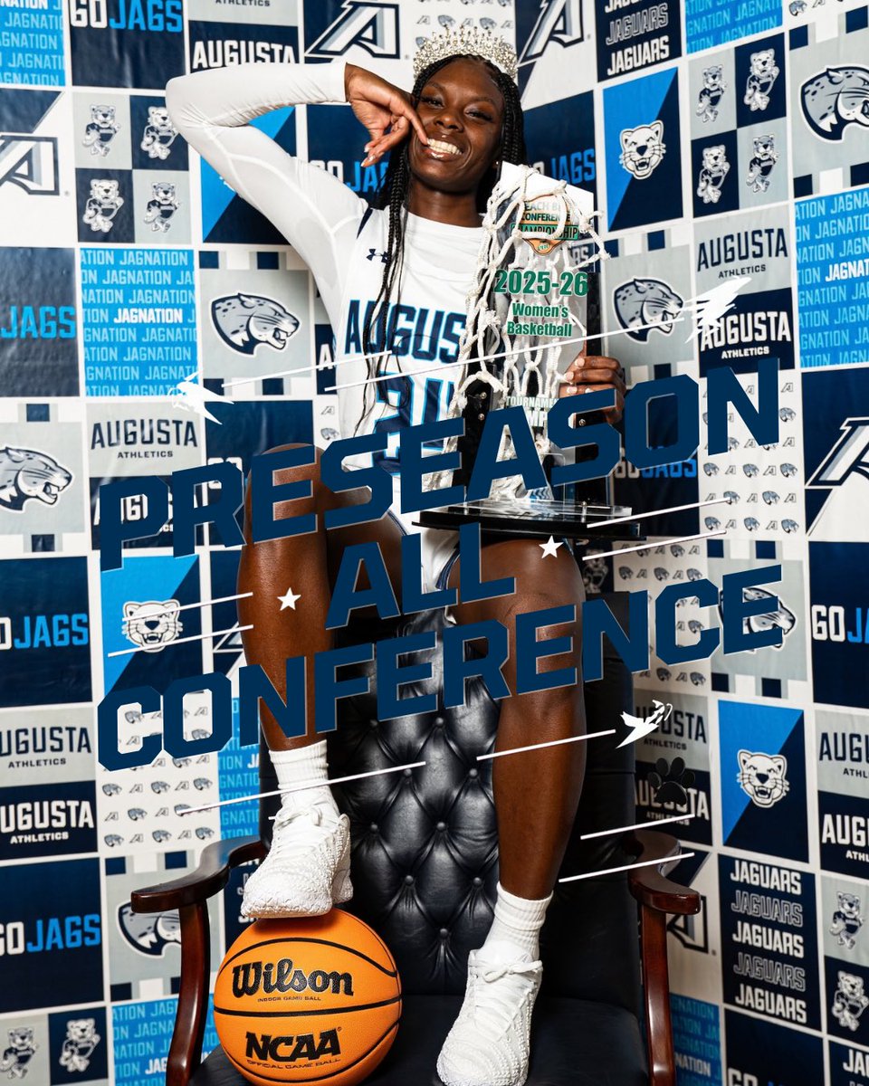 AUG_WBB's tweet photo. 🐾 PRESEASON ALL-CONFERENCE🐾

Congratulations to Quinasia Abercrombie on being named to the Preseason All-Conference Team! 🏀💙

The work continues.
#JaguarNation #GoJags https://t.co/nzw86q0NlL