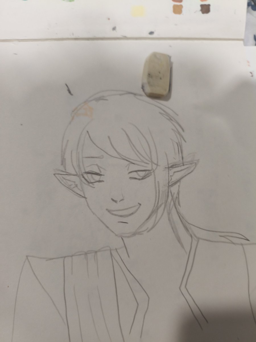 __Starzys__'s tweet photo. Eu tô gostando até 
Do meu traço no papel 
Vou pintar no digital https://t.co/scUGyDeyUW