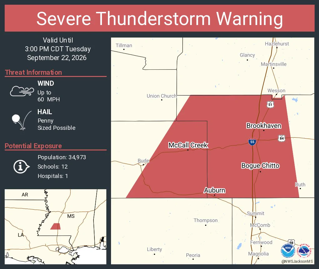 NWS Jackson MS on X: 