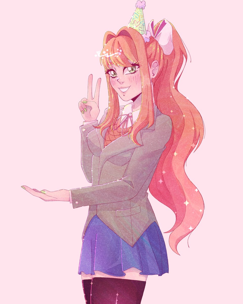 vadiplays's tweet photo. This Monika is made by my friend @cherrylie_18 

#DDLC #Monika https://t.co/99GzO3s0iQ