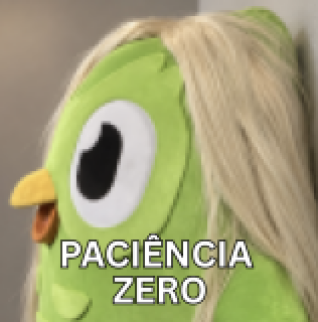 DuolingoBrasil's tweet photo. e pra quem claramente não usa meu app: é PACIENTE zero e não PACIÊNCIA zero, tá? dito isso taylor swift artista do milênio https://t.co/FzNE79NeXL